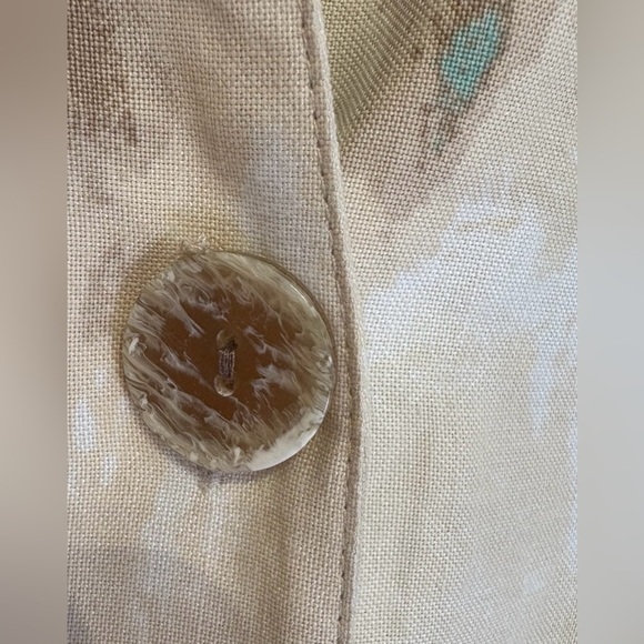 Christopher & Banks Beige Artistic Patterned Top Size Large - Picture 3 of 8